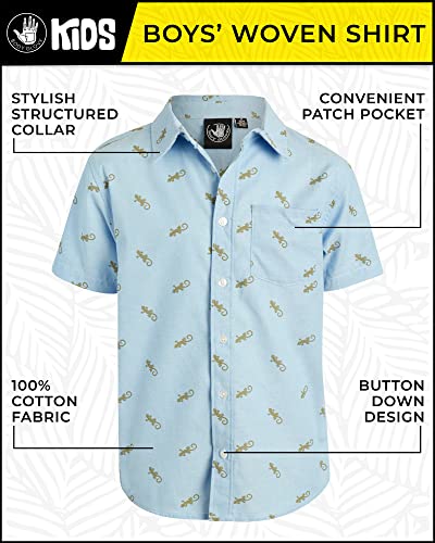 Body Glove Boys' Button Down Shirt - Stylish Structured Collar Woven Shirt with Patch Pocket - Shirts for Boys (Sizes: M-XL)2