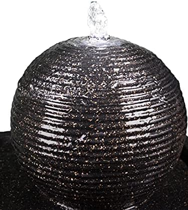 MDA Designs Sequanna Hourglass and Sphere Water Feature with Light