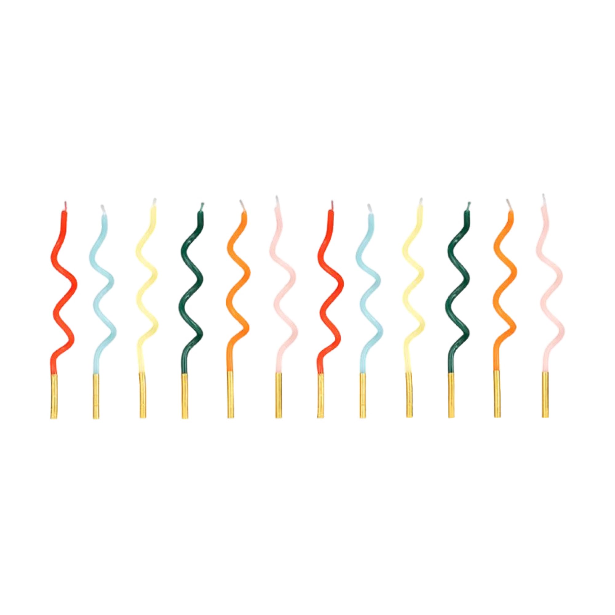 PartyDeco Party Decor Birthday Candle Curl Rainbow SCS-27-000