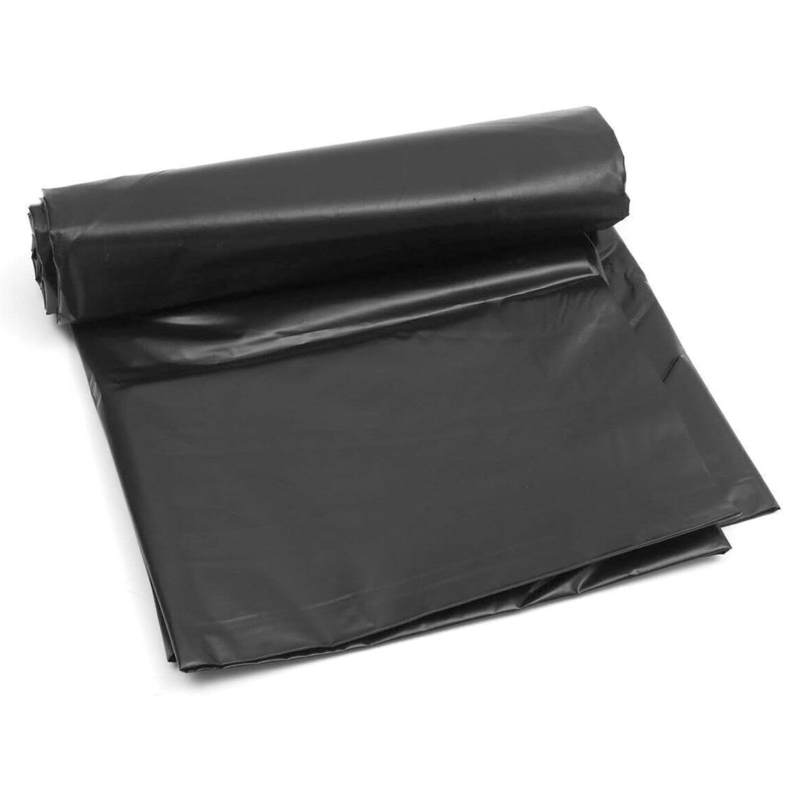 Heavy Duty Black HDPE Pond Liner 6.5x32.8ft Flexible Water Garden Lining with Underlay Durable Fish Pond Membrane for Waterfall Streams Fountains Outdoor Pond Liner Kit
