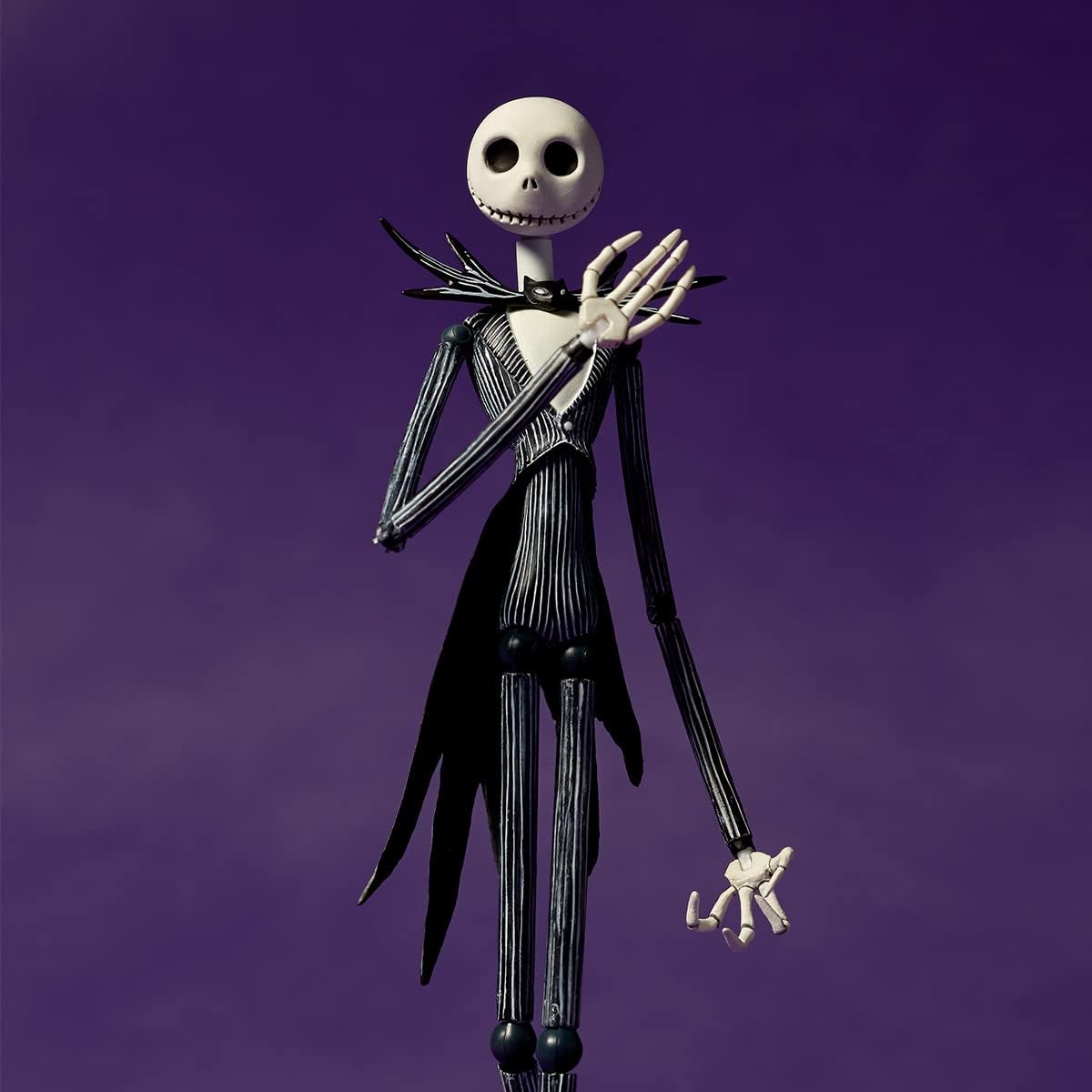 Kaiyodo Revoltech The Nightmare Before Christmas Jack Skellington Ver.1.5, Total Height: Approx. 7.3 inches (185 mm), Non-scale, PVC & ABS, Painted Action Figure