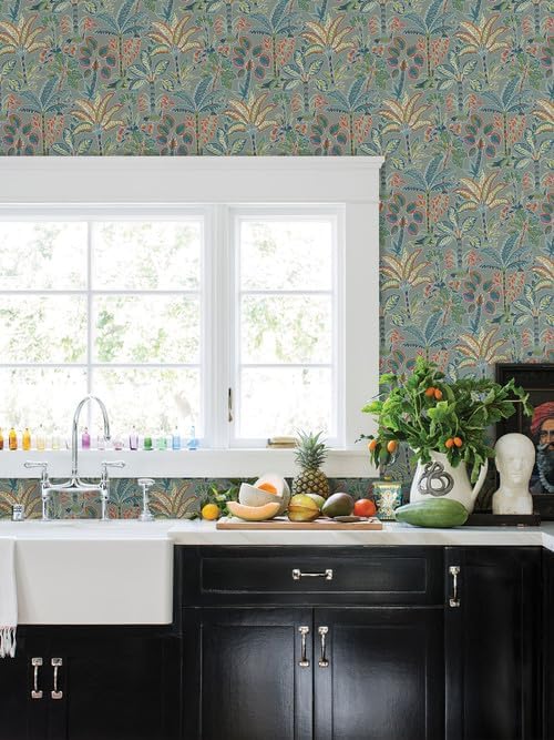 Miniatura 2 de NuWallpaper NUS4003 Kapok - Papel tapiz para despegar y pegar, color gris