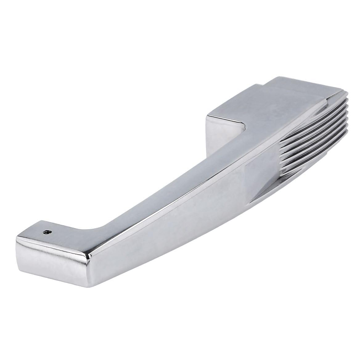 easyPART passend für smeg 874931077 Türgriff für Türanschlag rechts an | Kühlschrank, Griff, Handgriff, Kühlschranktürgriff, Silber, Metallgriff, 50 Style Retro, Kühl-Gefrier-Kombination