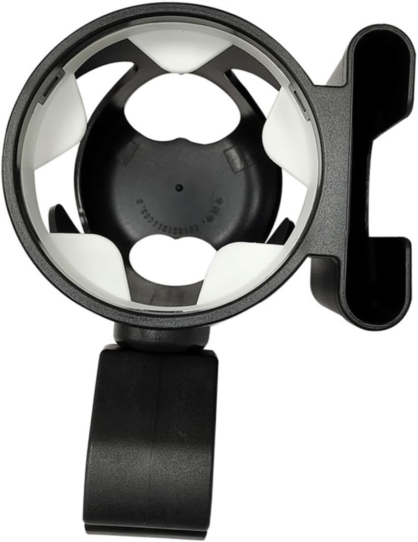 Sturdy ABS Stroller Bottle Cup Holder with Phone Holder Large Opening Drinks Rack for Beverage Cups and Ring-Pull Cans Wear-Resistant and Easy to Install for Comfortable Ride Use