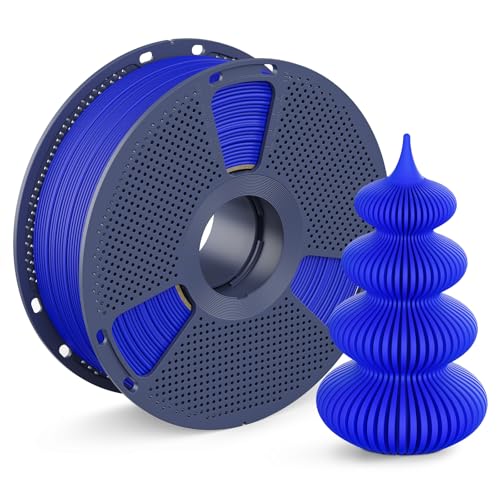 SUNLU Matte PLA Filament 1.75mm 2025 Upgrade Spool Compatible with Bambulab Refill Filament, 1kg(2.2lbs) 3D Printer Filament, Matte Surface Texture, Klein Blue A-mattepla-1kg-kleinblue