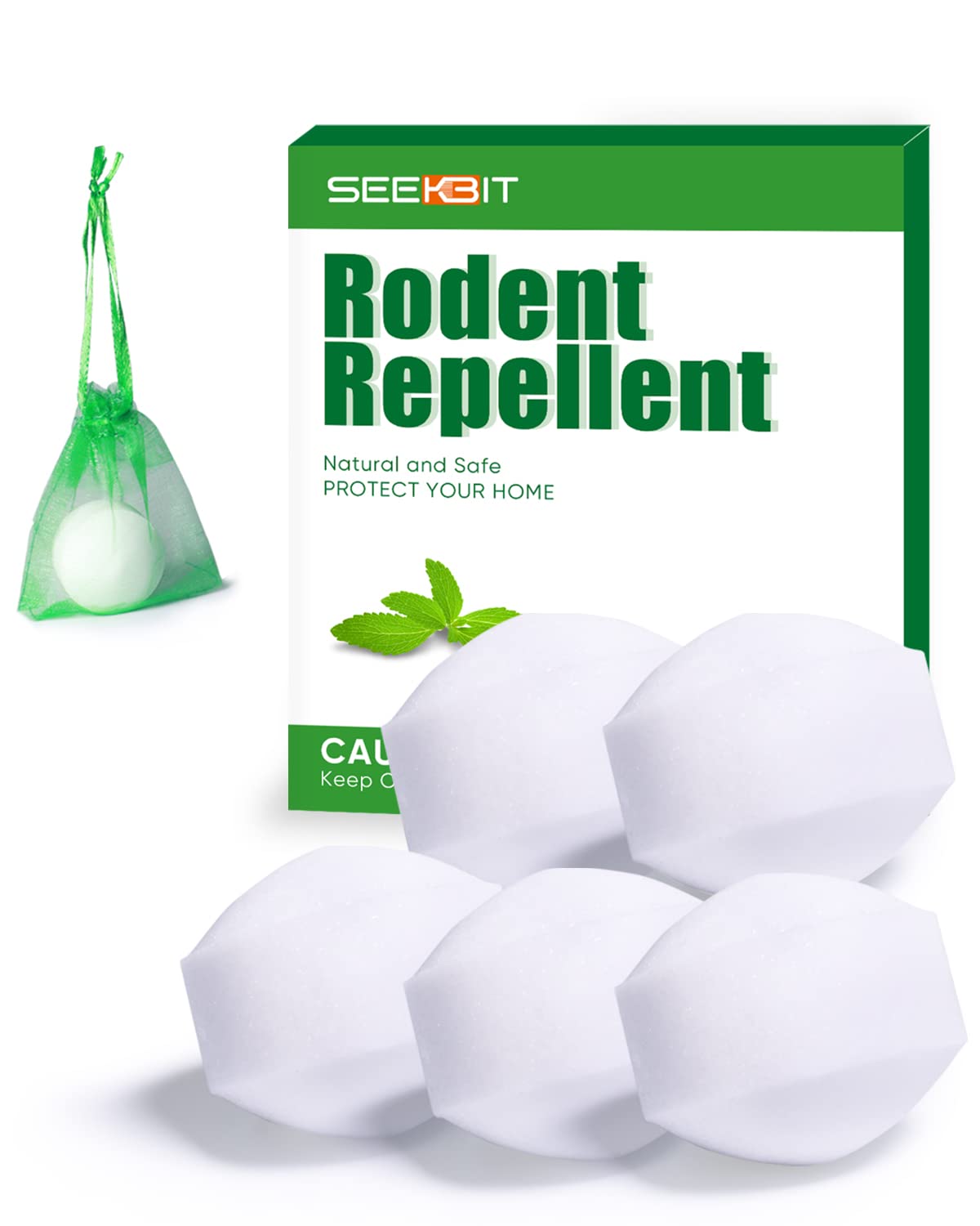 Buy 5 Pack Rodent Repellent Peppermint Oil to Repels Mice and Rats and