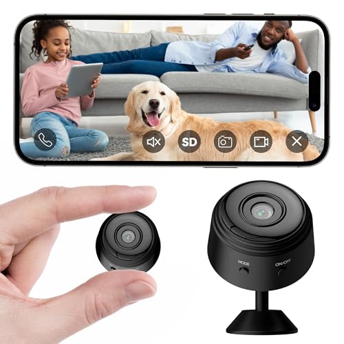 Mini Telecamera Spia Nascosta Wifi 1080P Interno Microcamera Spia wifi Invisibile con Audio, Mini Videocamera...