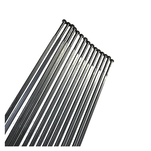 Radios droites de vélo route en acier noir 264-303mm indispensables pour vos roues - Lot de 36