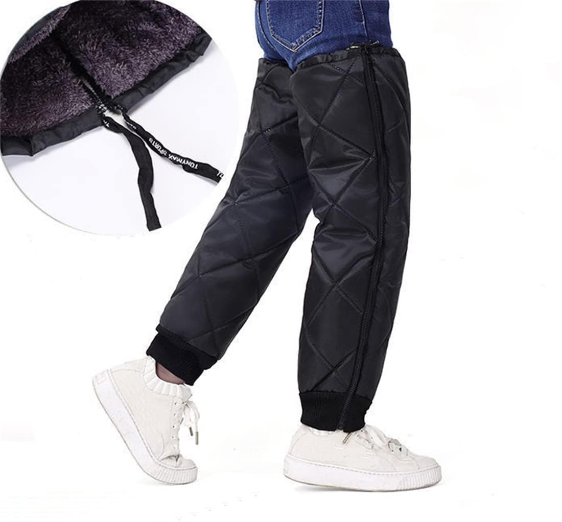 ITODA Ginocchiera invernale termico leggero piumino antiscivolo per sci, moto, scooter, ginocchiere antivento e per ciclismo (nero (interno giallo))