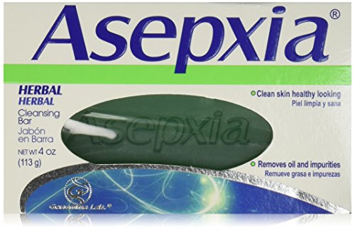 Asepxia Herbal Bar Soap 4 oz with Moisturizers, Cleansers and Conditioners