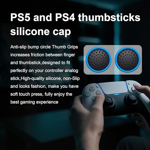 Image of PS5 Analog 3D Joystick Replacement for Sony PlayStation 5,PS5 Controller Stick Repair Kit for Fix Drift & Enhance Grip with Analog Joysticks,Thumbstick Caps,Trigger Springs,Tools&Screws (6Pack)