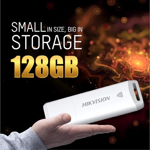 Image of HIKVISION M200P 128GB USB Flash Drive | High Speed USB 3.2 Pen Drive | Plug & Play | Portable Storage for Laptop, PC, Smart TV & Car Audio | HS-USB-M200P(DZ) /128G