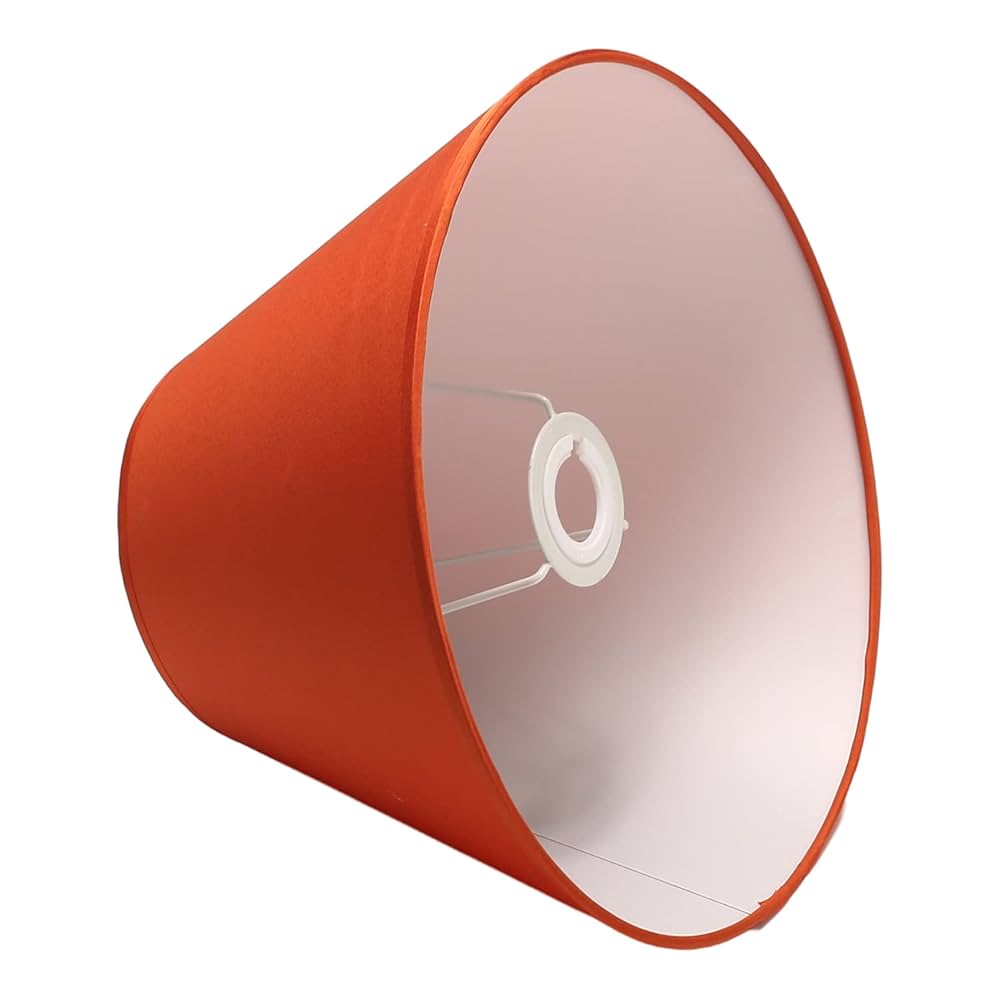 ランプシェード 布製 テーブルランプシェード 雰囲気 装飾ランプ　オレンジ ランプシェード スタンド交換用 キャッチ式 直径22cm papero