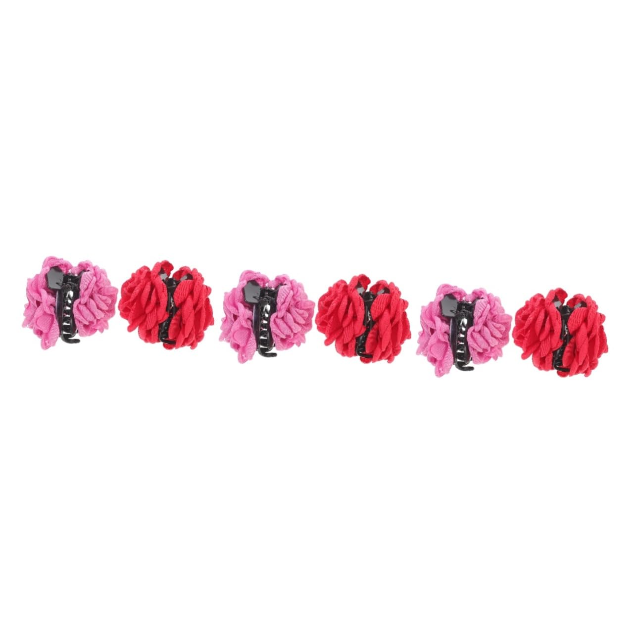 Healeved 6pezzi Fermagli Per Donna Grandi Clip Forma Di Fiore Accessori Eleganti Per Acconciature Per Ogni Occasione e Rosacompatibile Con Sottile e Spessi