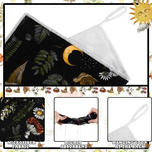 Toallas de cocina bohemias y absorbentes de lino de algodón de 20 x 28 pulgadas para el hogar 6
