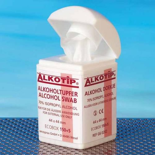 Tampons d'alcool dans une boîte distributrice Cover