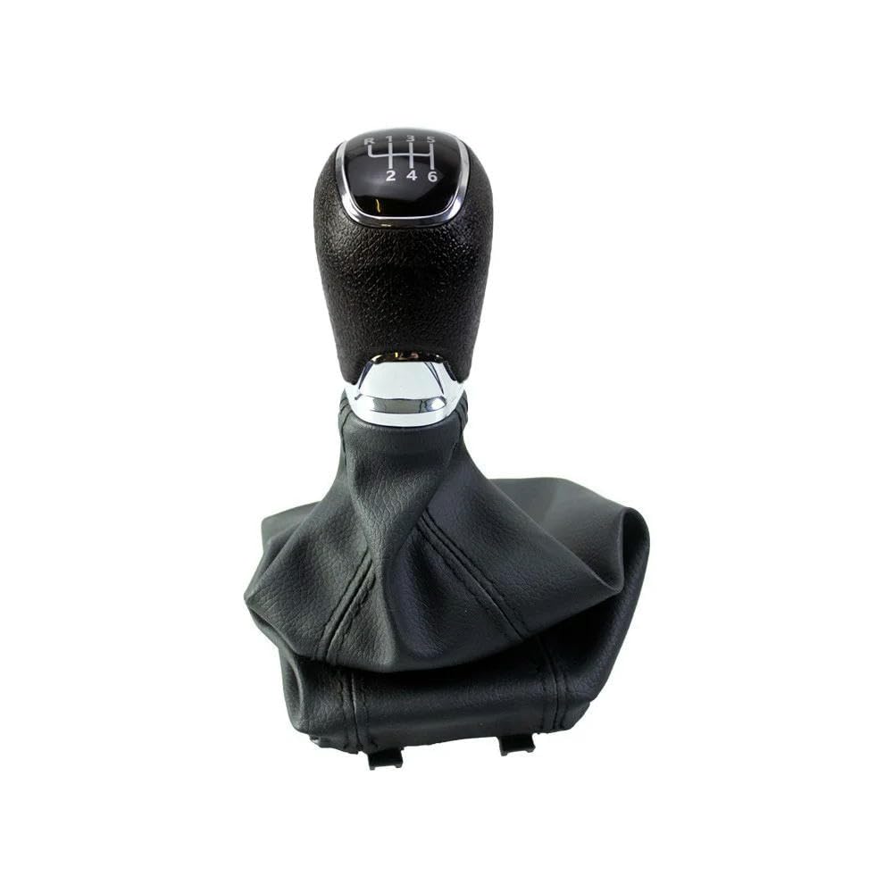 GZNBB Car Manual Gear Shift Knob Boot Cover Gaiter Lever Shifter Handle Stick, for Skoda Octavia A7 MK3 2014-2017