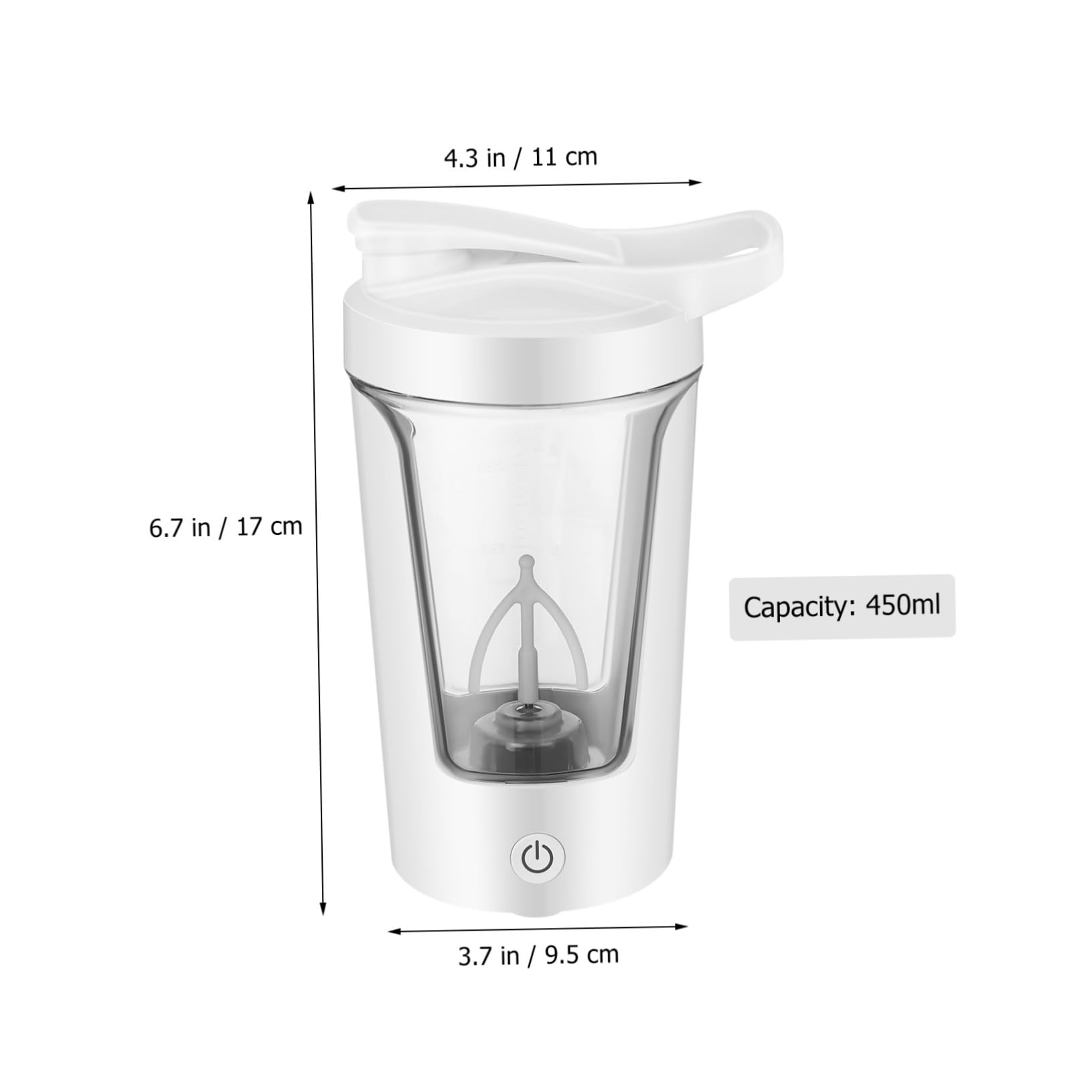 SOLUSTRE Electric Shaker Bottle Automatic Mixing Cup for Rechargeable Coffee Stirring Mug Portable Design for Easy Use The Go
