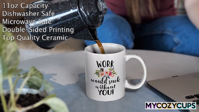 Amazon.com: MyCozyCups Work Would Suck Without You Mug - 11oz Coffee Cup  for Going Away, Moving, Retirement, Retiring, Farewell Office - Coworker  Work Mug : Home & Kitchen