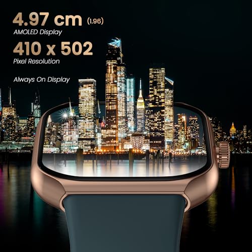 Image of Titan Smart 3 Premium Smart Watch|1.96 inch Super AMOLED Display with 410x502 Pixel Resolution|SingleSync BT Calling|NitroFast Charging|110+ Sports Modes|200+ Watchfaces|Upto 7 Day Battery