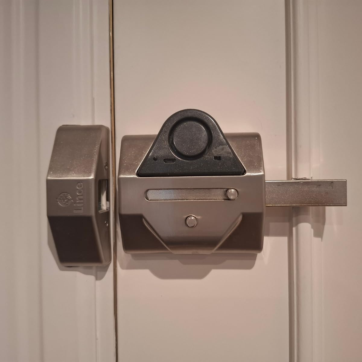 Lince Zusatzschloss 7930RSA mit Knauf und Alarm – Hochsicherheits-Türschloss mit Anti-Bumping, Picking-, Bohr- und Ziehschutz