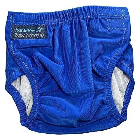 Konfidence The Original AquaNappy - RE-USEABLE One Size Fits All Swim Nappy (Blue) Cover