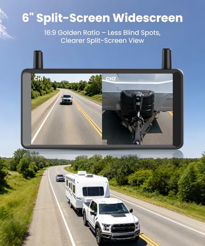 Image of AUTO-VOX 2 Solar Wireless Backup Camera: Dual Antenna for Stable Live View