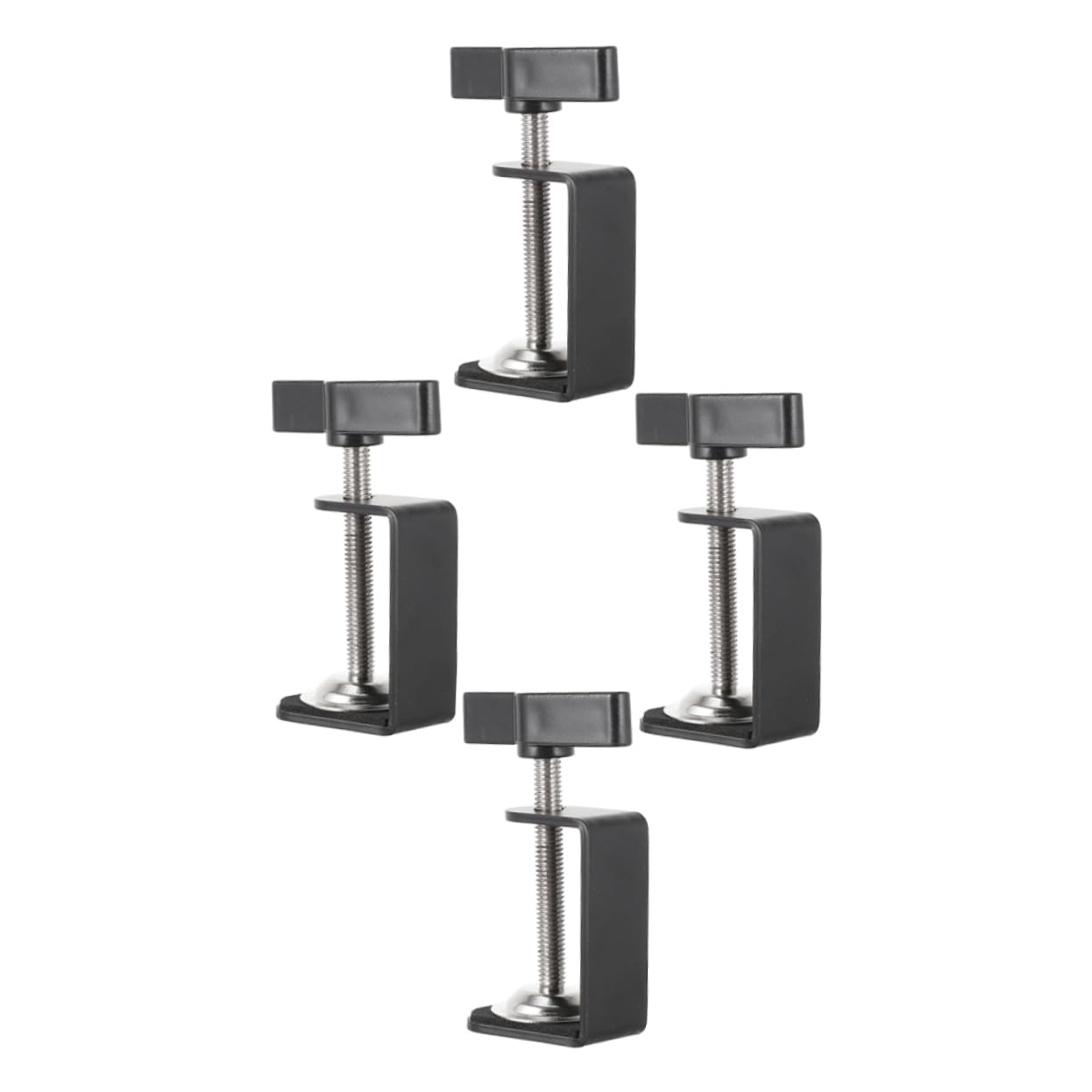 Lurrose 5 Sätze Universalklemmen Universal- Montieren Schreibtisch Arm Tischklemme Flügelklemme Klemme Für Tisch Holzbearbeitung Arbeiten Rostfreier Stahl 4 Stück * 5