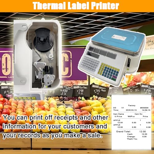 Báscula Comercial Digital INTBUYING 66LB Pantalla LCD miniatura 6