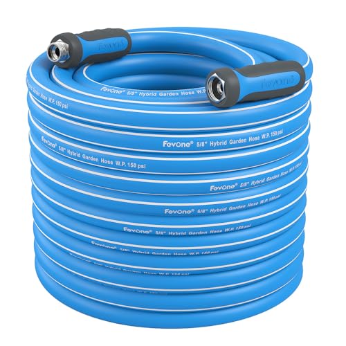 Image of FEVONE Heavy Duty Garden Hose 12 ft, Hybrid Polymer Water Hose