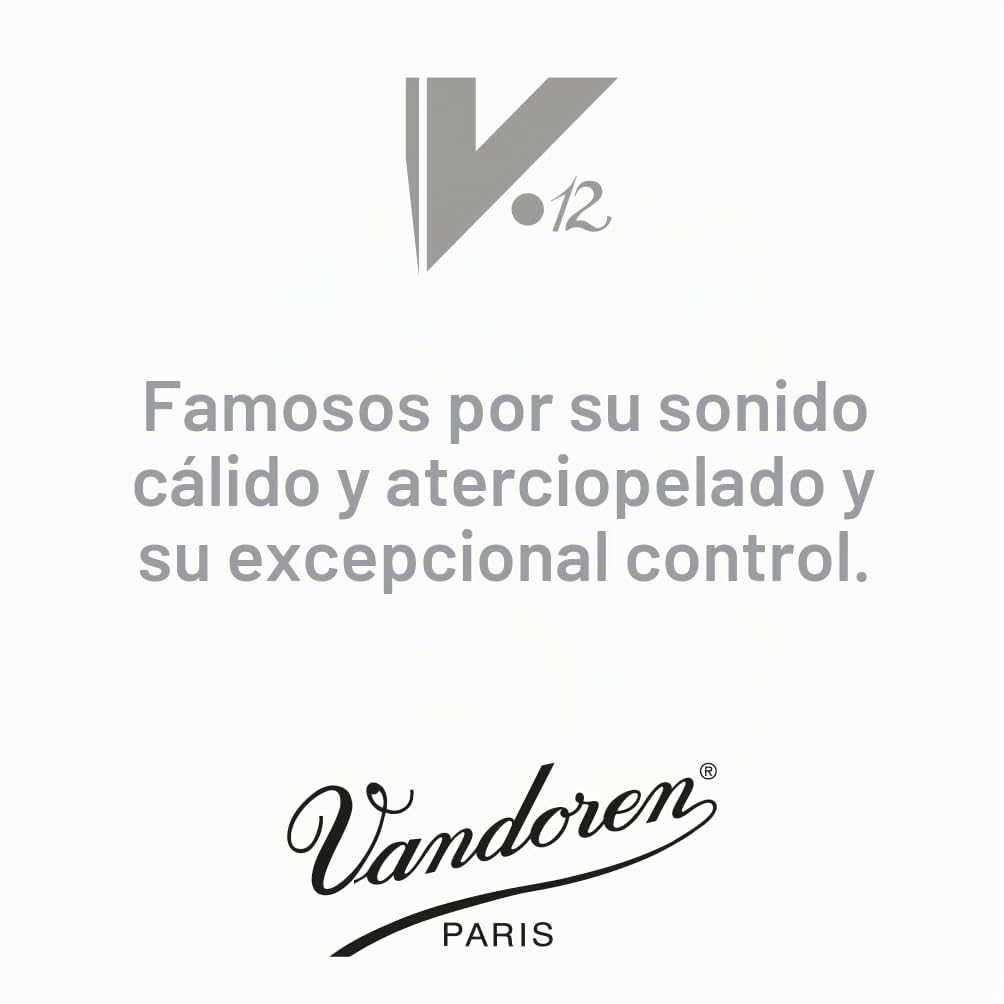 Vandoren SR6125 - Caja de 10 cañas v12 n.2.5 para saxofón alto