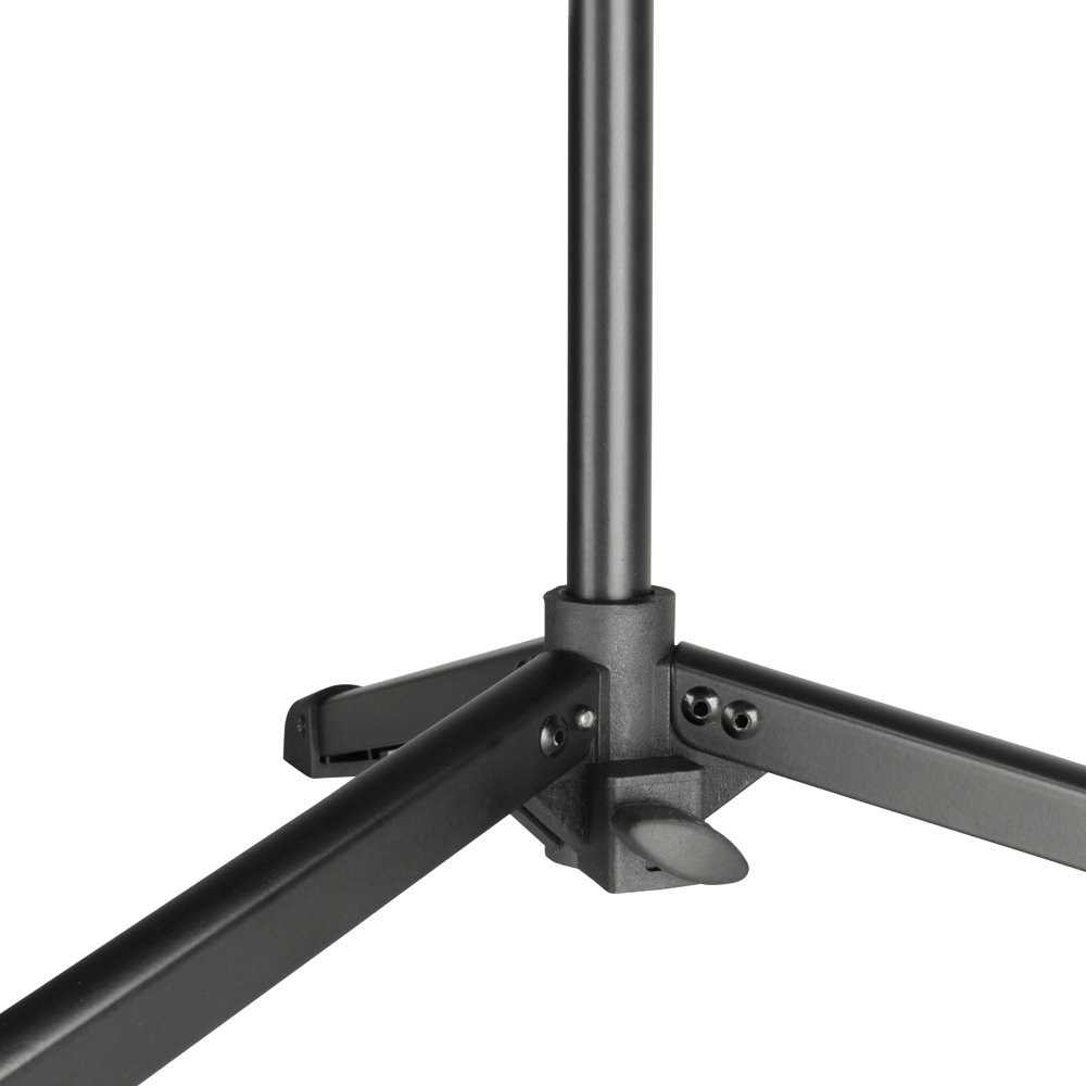 Adam Hall Stands SLT004 Laptopständer mit Interface Ablage für DJ schwarz