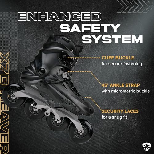 Image of Flying Eagle X7D Reaver & X7 Reaver Pro D8490 Adult Inline Skates Men & Women, Inline Roller Skate Outdoor, Adults Roller Skates, Freeskates, Skater Shoes for Urban Skating