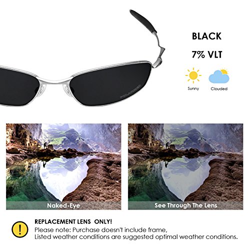 Image of BLAZERBUCK Anti-salt Polarized Replacement Lenses & Sock Kit for Oakley Whisker OO4141 Sunglass