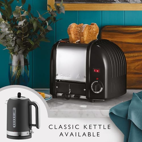 Dualit Classic 2 Slice Vario Toaster, Stainless Steel, Hand Built in the UK, Replaceable ProHeat Elements, Defrost Bread, Mechanical Timer, Replaceable Parts, Black, 20237 - Image 5