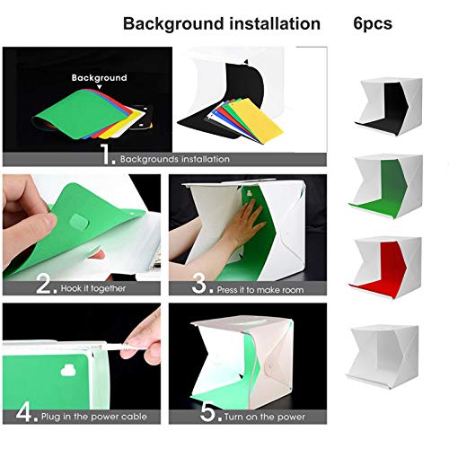 image for GUOER Photo Studio Table Light Box, 16 X16 inch for Food Photography K