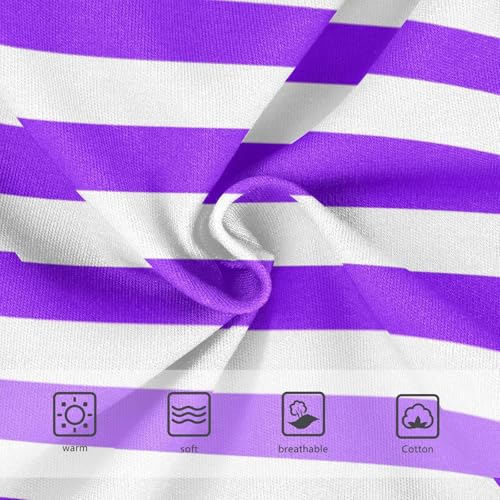 White Purple Stripe Toddler Girls's Underwear 2T3