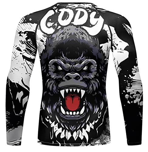 Men's Compression Long-Sleeved Trousers Shorts Set Swim Surf Sun Protection Rash Guard Shirt3