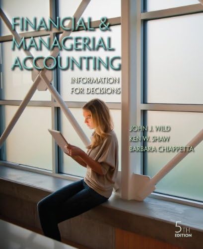 Financial and Managerial Accounting with Connect Plus 5th Edition