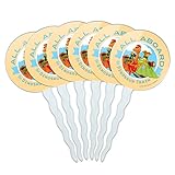 All Aboard the Dinosaur Train Cupcake Picks Toppers Decoration Set of 6