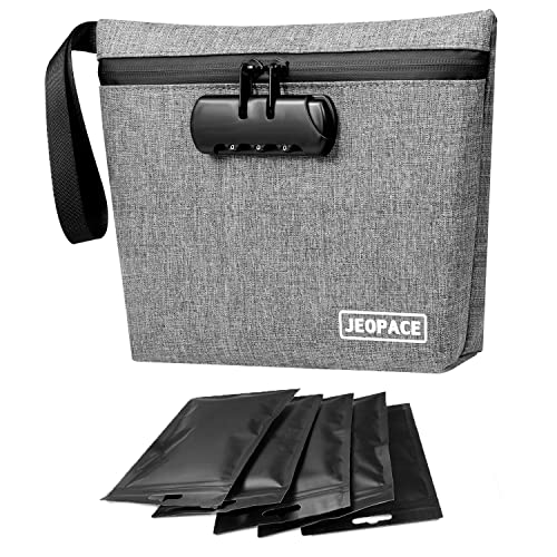 Smell Proof Bags,Smell Proof Bag with Combination Lock,Odor Proof Bag with Lock 10