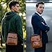 LEBULLBRO Shoulder Bag for Men Crossbody Bags Leather Sling Bag Messenger Bags with Multiple Pockets Business Outdoor