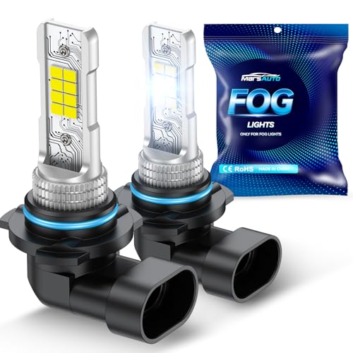 Marsauto 9006 LED Fog Lights Bulbs, 10,000LM Output 9006 Fog