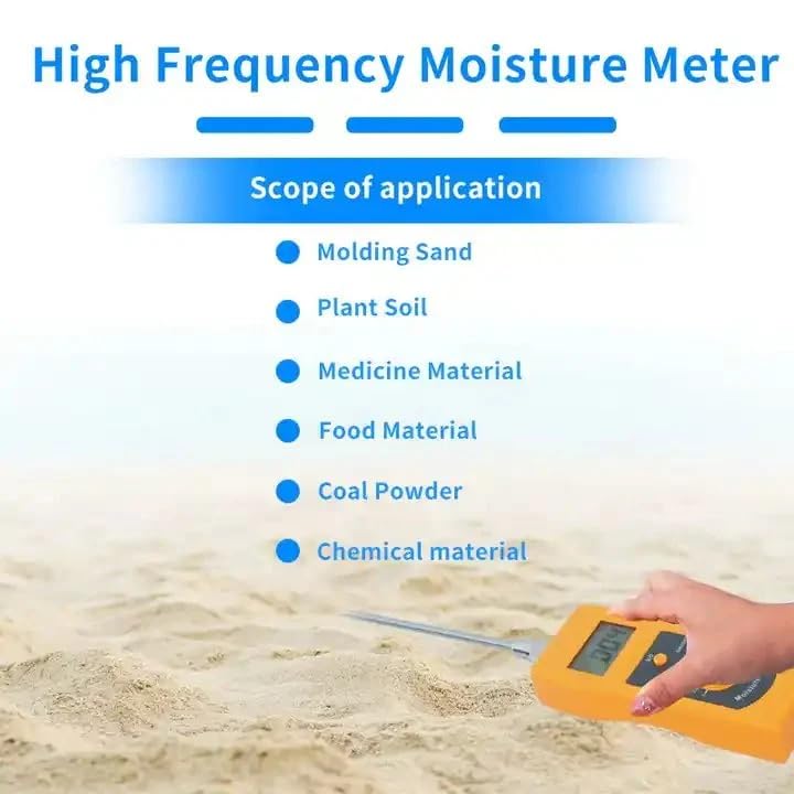 Image of LABART DM300 High Frequency Moisture Meter for Measuring Moisture Content of Soil, Silver Sand, Chemical Combination Powder, Coal Powder
