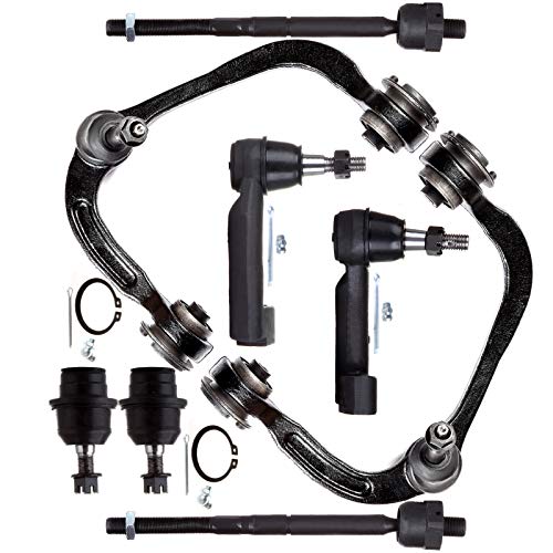 Sosopart 8Pc Set Front Suspension Kit Upper Control Arm And Ball Joint Outer Inner Tie Rod End Lower Ball Joint Replacement For Ford Expedition For F-150,For Lincoln Navigator #TOP3