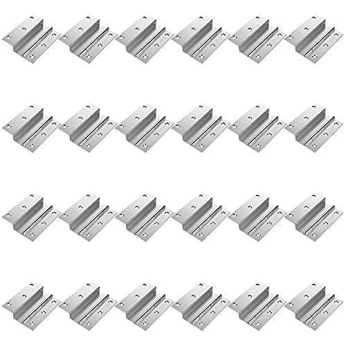 Image of Atlantic Stainless Steel L-Hinges 3 inch X 3 /4 inch X12 MM Matt Finish Pack of 24