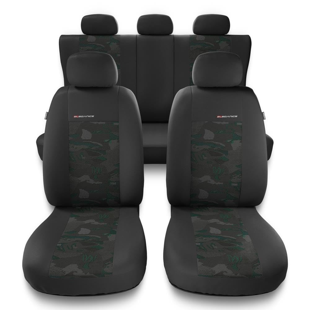 Mossa Fundas Asientos Coche aptas para Fiat Panda II III 2003-. UNE-GR