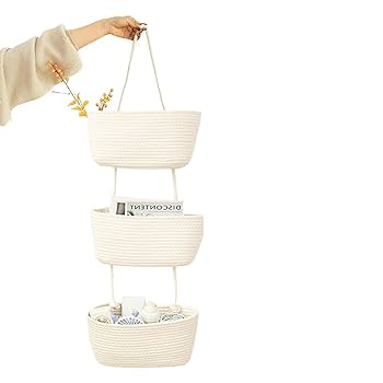 Amazon.co.jp: 3層ドアハンギングバスケット| ドアウォール
