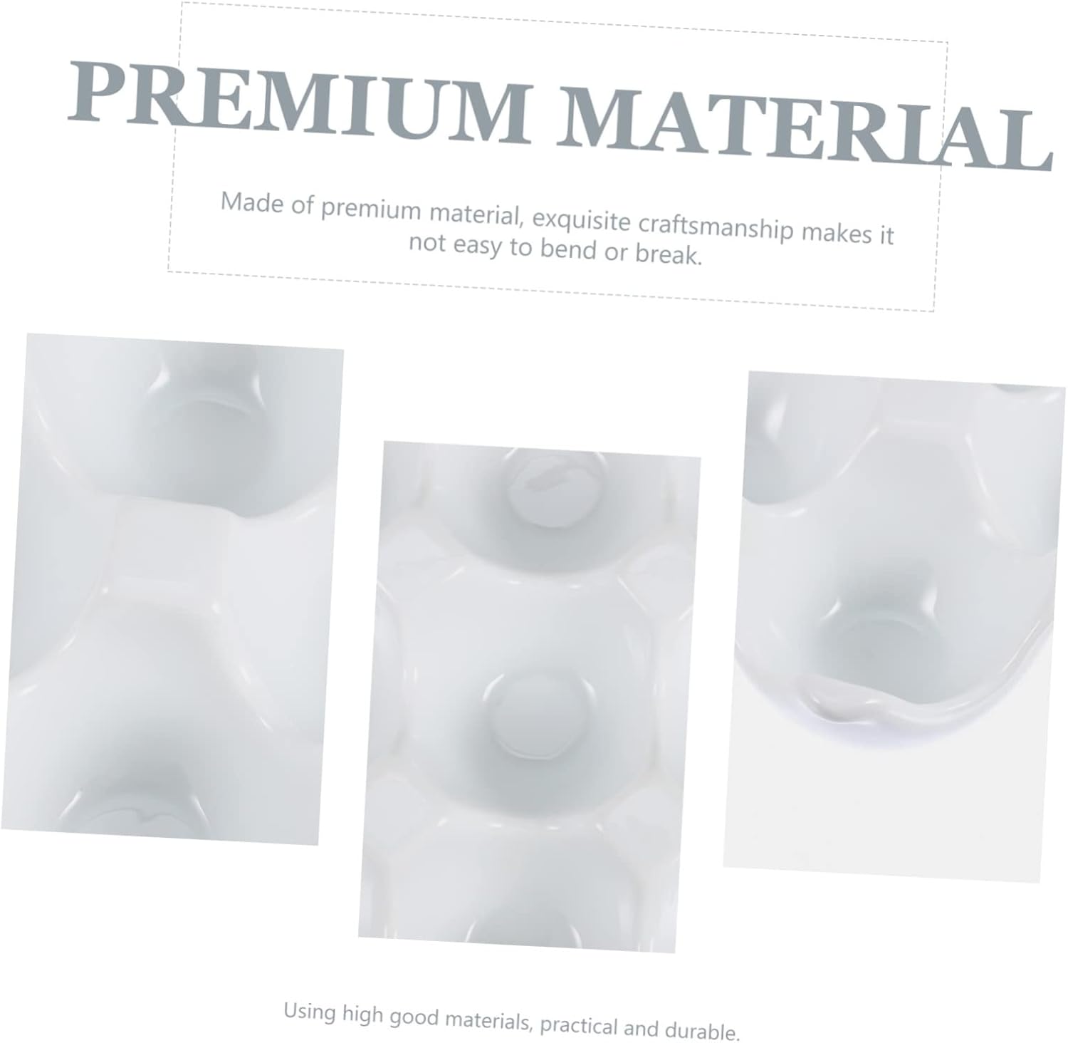 Ceramic Egg Keeper Compartment Egg Storage Tray for Refrigerator Easy to Clean Durable Design Stable and Practical for Home Kitchen