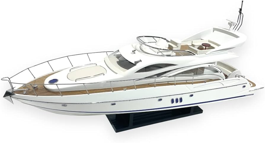 Amazon | 木製模型 クルーザー 船 SUNSEEKER 60 【Wooden Model